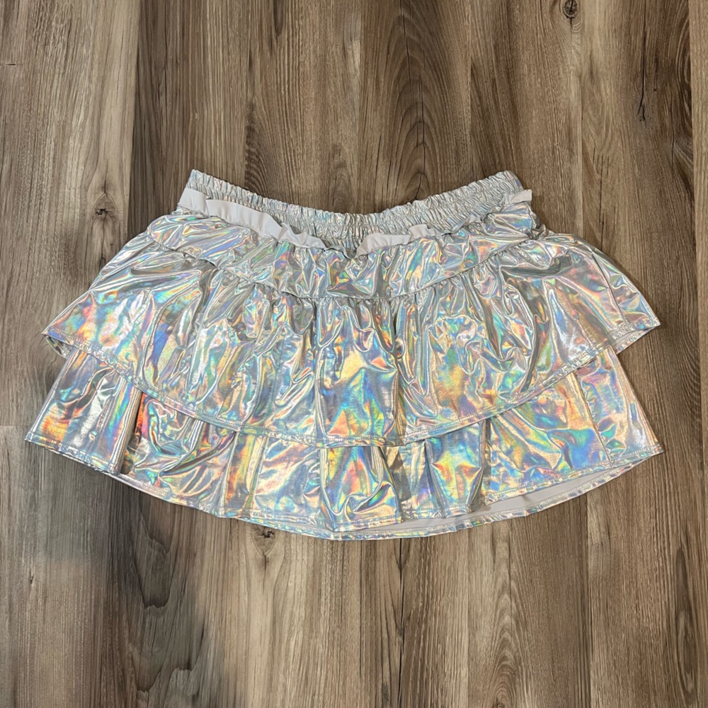 Brand new Jade by Jane metallic tiered ruffle skort